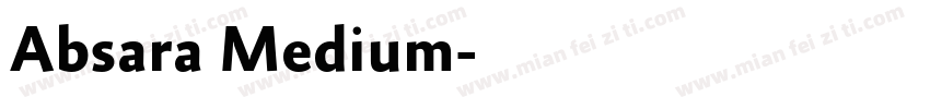 Absara Medium字体转换